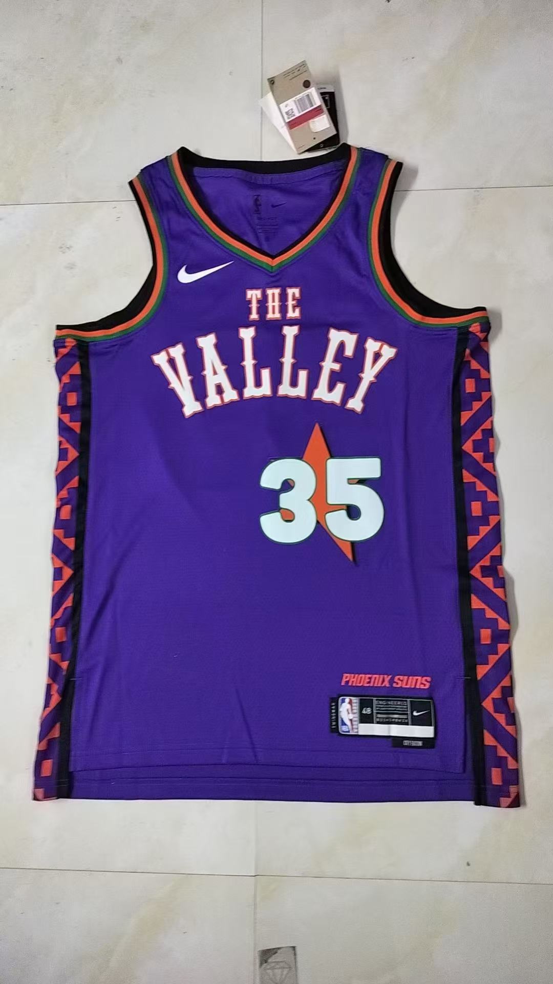 Men Phoenix Suns 35 Durant purple NBA Nike 2024 25 Season Jerseys